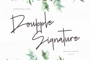 Doupple: A Signature Script Font for Thoughtful Editorial Design