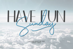 Have Fun Sunday Duo: A Romantic Script Typeface for Digital Branding