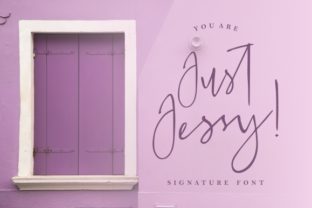 Just Jessy Font: Elegant Script for Handmade Brands & Printables