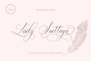 Lady Suettaya: A Classy Modern Script Font for Brand Design