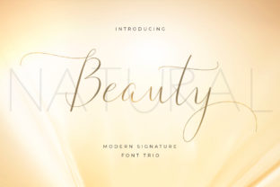 Natural Beauty Duo: A Modern Script Font for Editorial Design