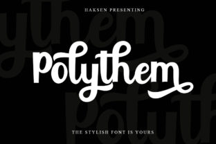 Polythem Font: A High-Bold Script Typeface for Brand Design