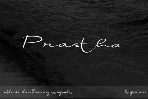 Prastha: A Handwritten Script Font That Feels Like Real Ink