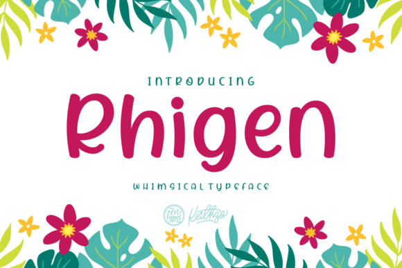 Rhigen: A Whimsical Script Font for Editorial Design