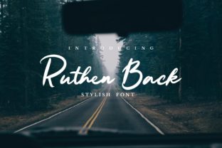 Ruthen Back: A Signature Script Font for Handmade Creators