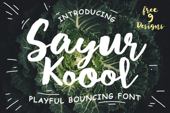 Sayur Koool: A Playful Script Font for Scroll-Stopping Campaigns