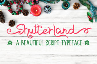 Shutterland: A Playful Script Font for Branding with Heart