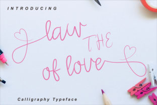The Law of Love Font for Warm Editorial Designs